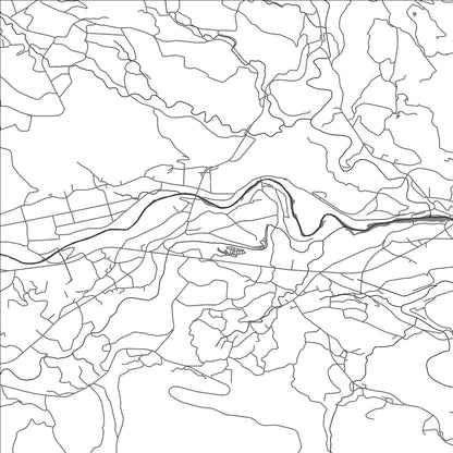 ROAD MAP OF YUFU, JAPAN BY MAPBAKES