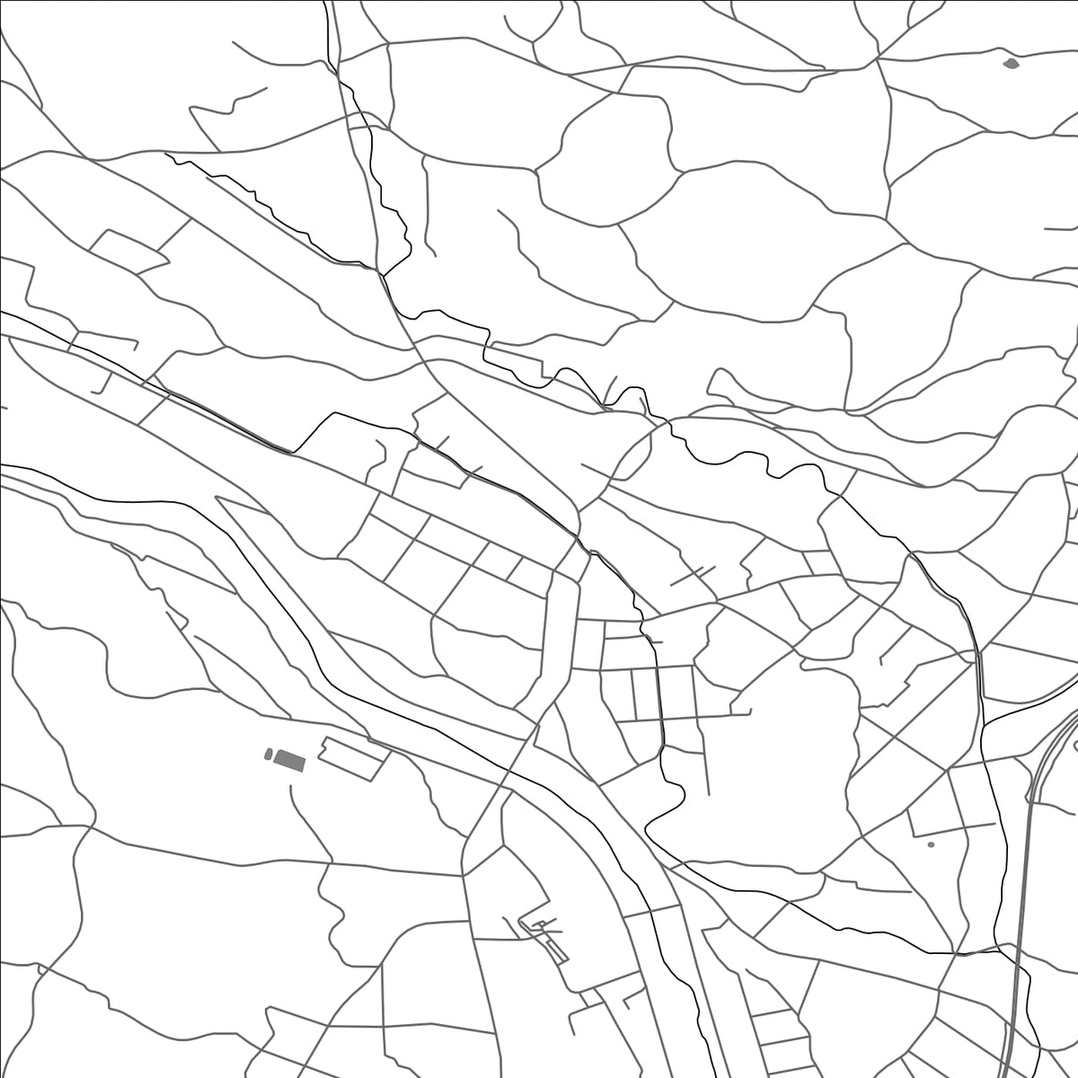 ROAD MAP OF ZAO, JAPAN BY MAPBAKES