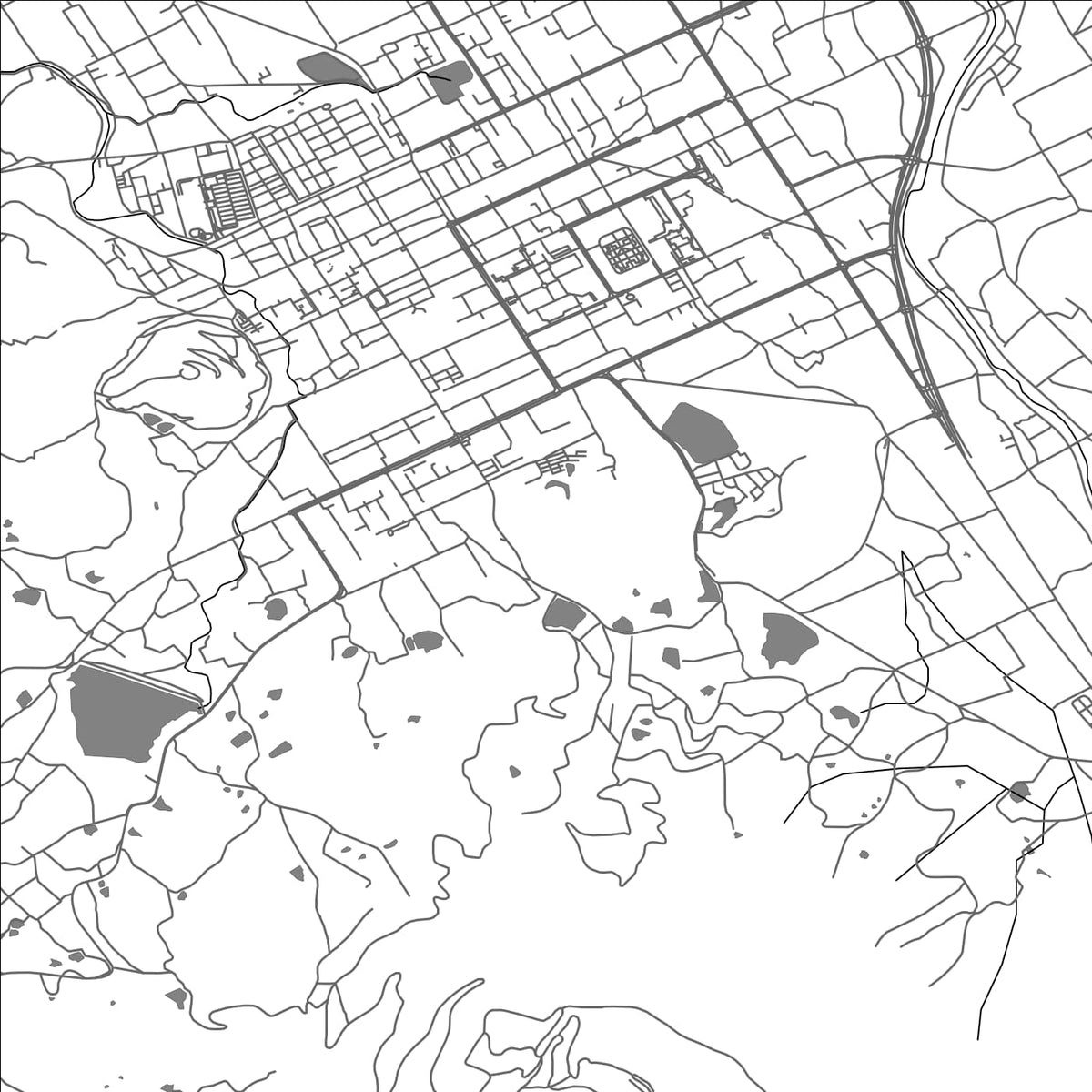 ROAD MAP OF ZENTSUJI, JAPAN BY MAPBAKES