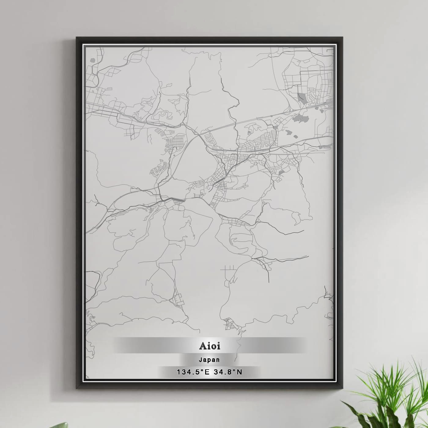 ROAD MAP OF AIOI, JAPAN BY MAPBAKES