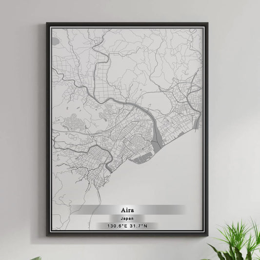 ROAD MAP OF AIRA, JAPAN BY MAPBAKES