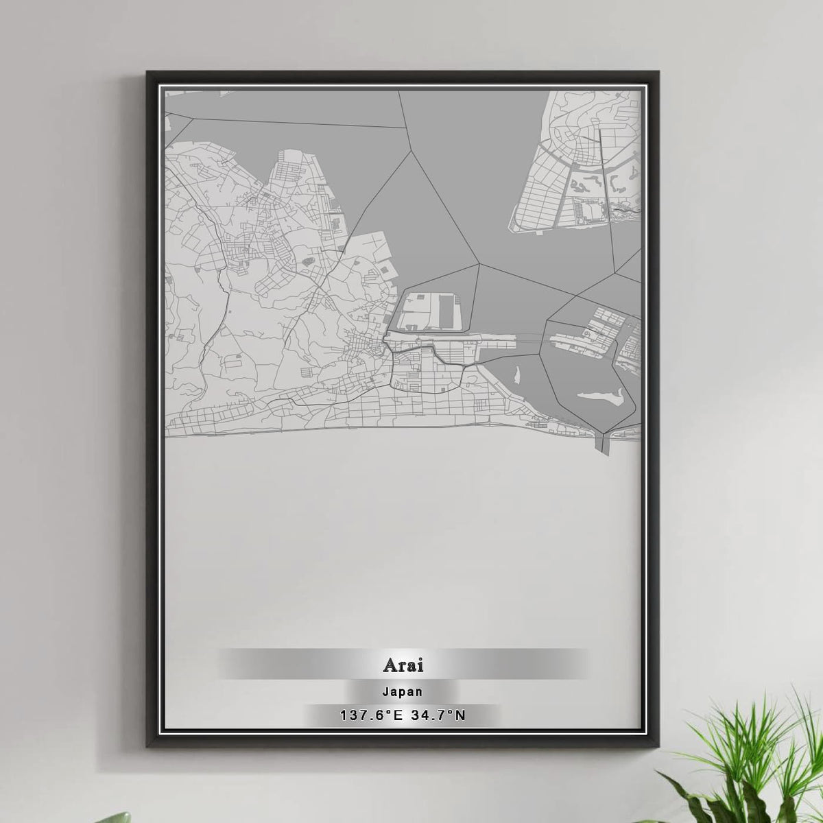 ROAD MAP OF ARAI, JAPAN BY MAPBAKES
