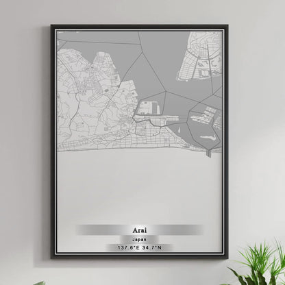 ROAD MAP OF ARAI, JAPAN BY MAPBAKES