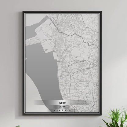 ROAD MAP OF ARAO, JAPAN BY MAPBAKES