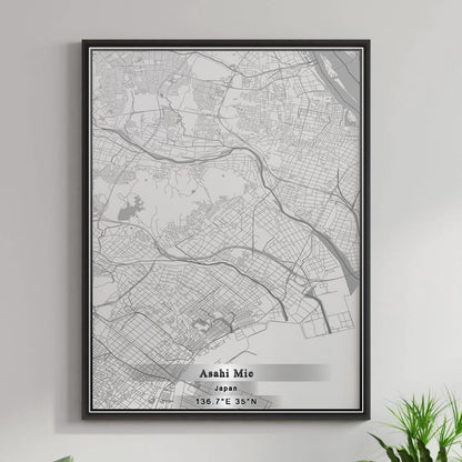 ROAD MAP OF ASAHI MIE, JAPAN BY MAPBAKES