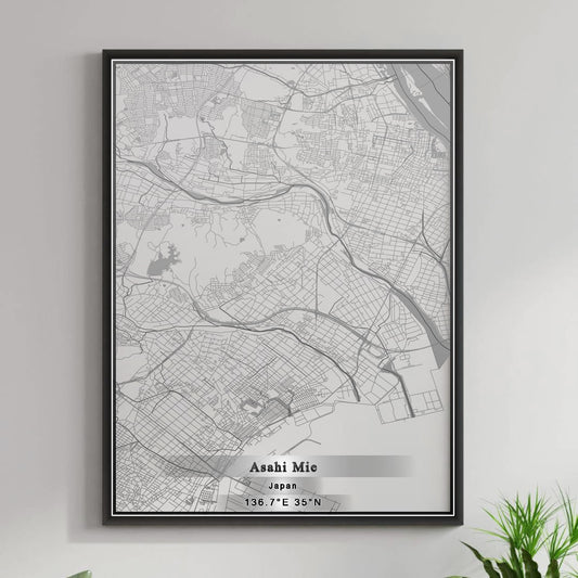 ROAD MAP OF ASAHI MIE, JAPAN BY MAPBAKES