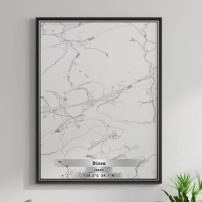 ROAD MAP OF BIZEN, JAPAN BY MAPBAKES