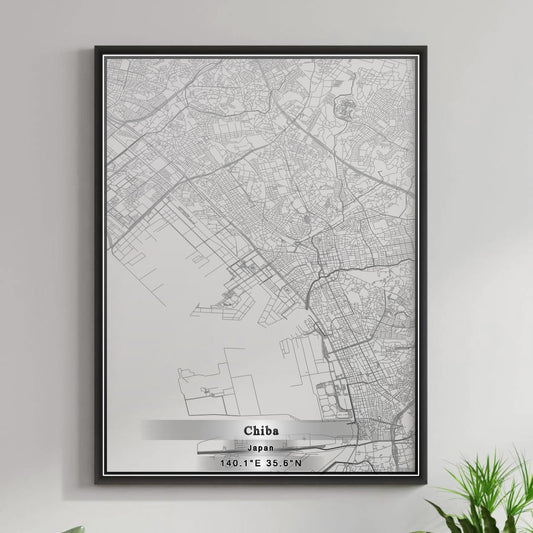 ROAD MAP OF CHIBA, JAPAN BY MAPBAKES