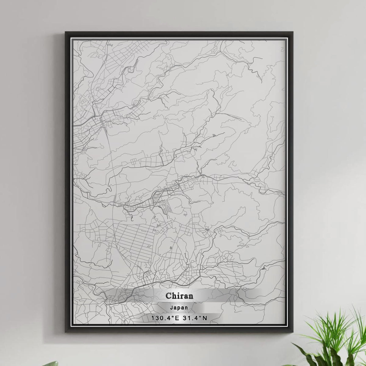 ROAD MAP OF CHIRAN, JAPAN BY MAPBAKES