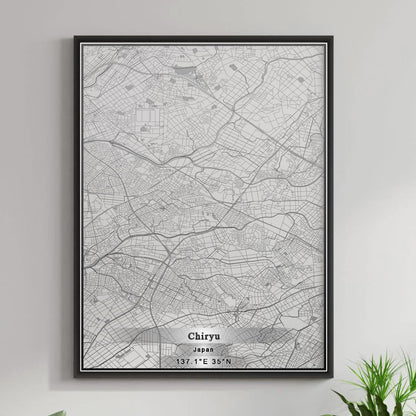 ROAD MAP OF CHIRYU, JAPAN BY MAPBAKES