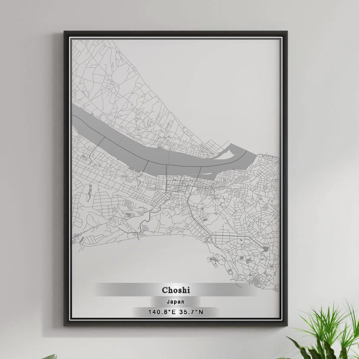 ROAD MAP OF CHOSHI, JAPAN BY MAPBAKES