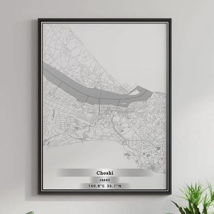 ROAD MAP OF CHOSHI, JAPAN BY MAPBAKES