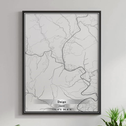 ROAD MAP OF DAIGO, JAPAN BY MAPBAKES