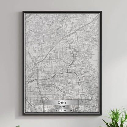 ROAD MAP OF DAITO, JAPAN BY MAPBAKES