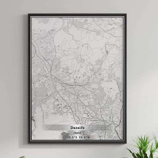 ROAD MAP OF DAZAIFU, JAPAN BY MAPBAKES