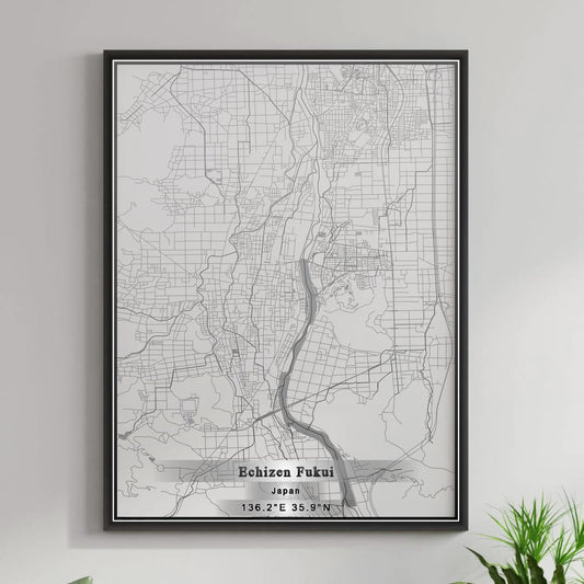 ROAD MAP OF ECHIZEN FUKUI, JAPAN BY MAPBAKES