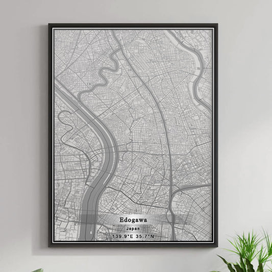 ROAD MAP OF EDOGAWA, JAPAN BY MAPBAKES