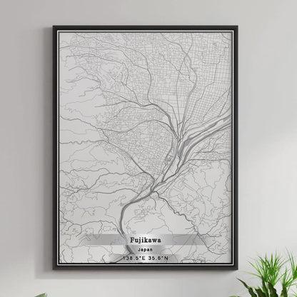 ROAD MAP OF FUJIKAWA, JAPAN BY MAPBAKES