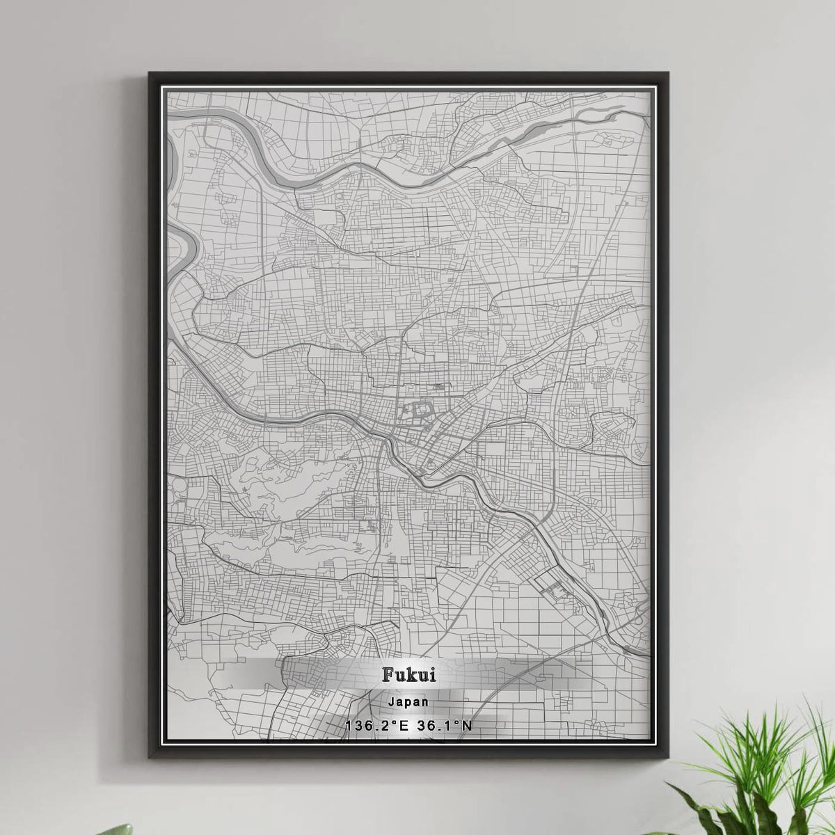 ROAD MAP OF FUKUI, JAPAN BY MAPBAKES