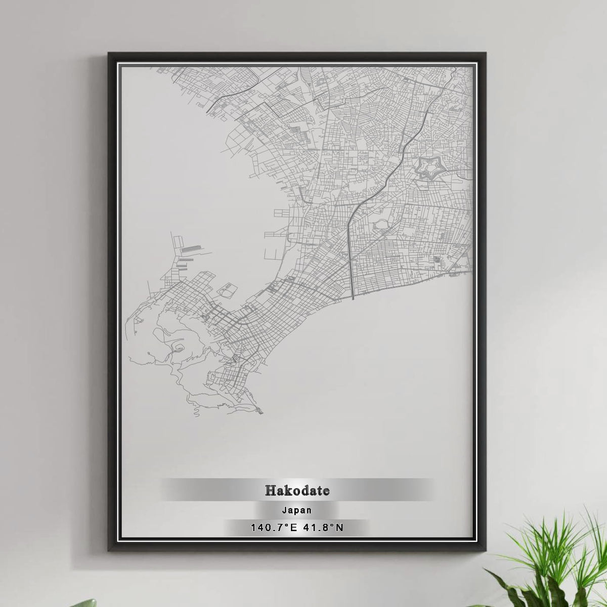 ROAD MAP OF HAKODATE, JAPAN BY MAPBAKES