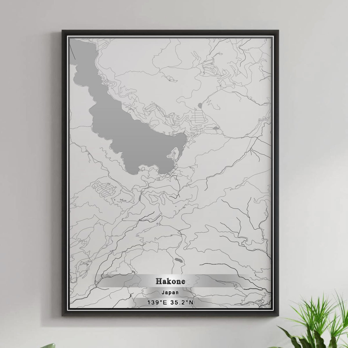 ROAD MAP OF HAKONE, JAPAN BY MAPBAKES