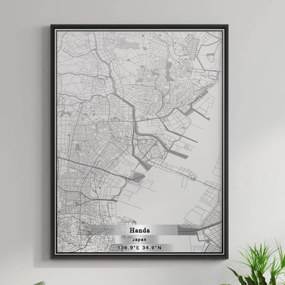 ROAD MAP OF HANDA, JAPAN BY MAPBAKES