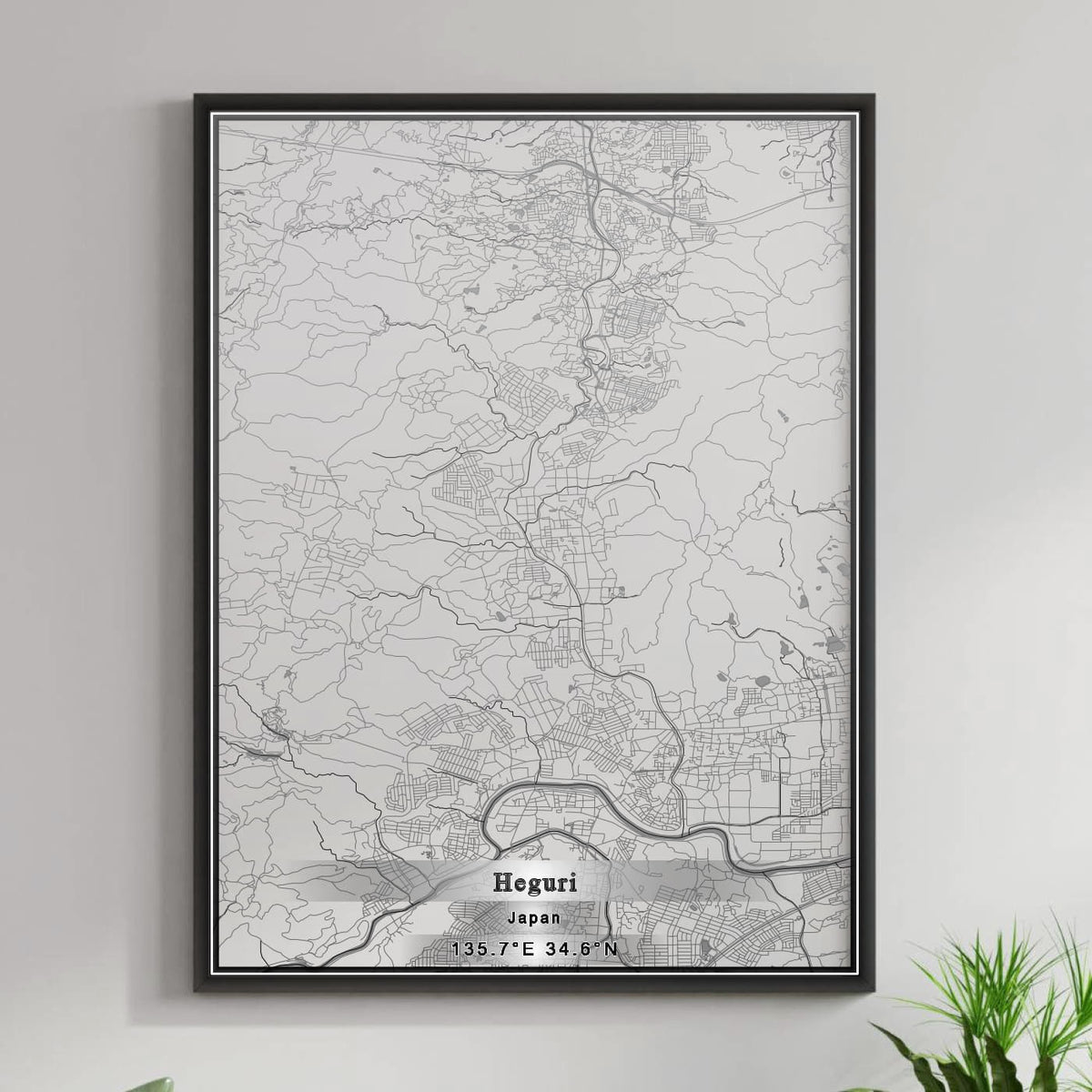 ROAD MAP OF HEGURI, JAPAN BY MAPBAKES