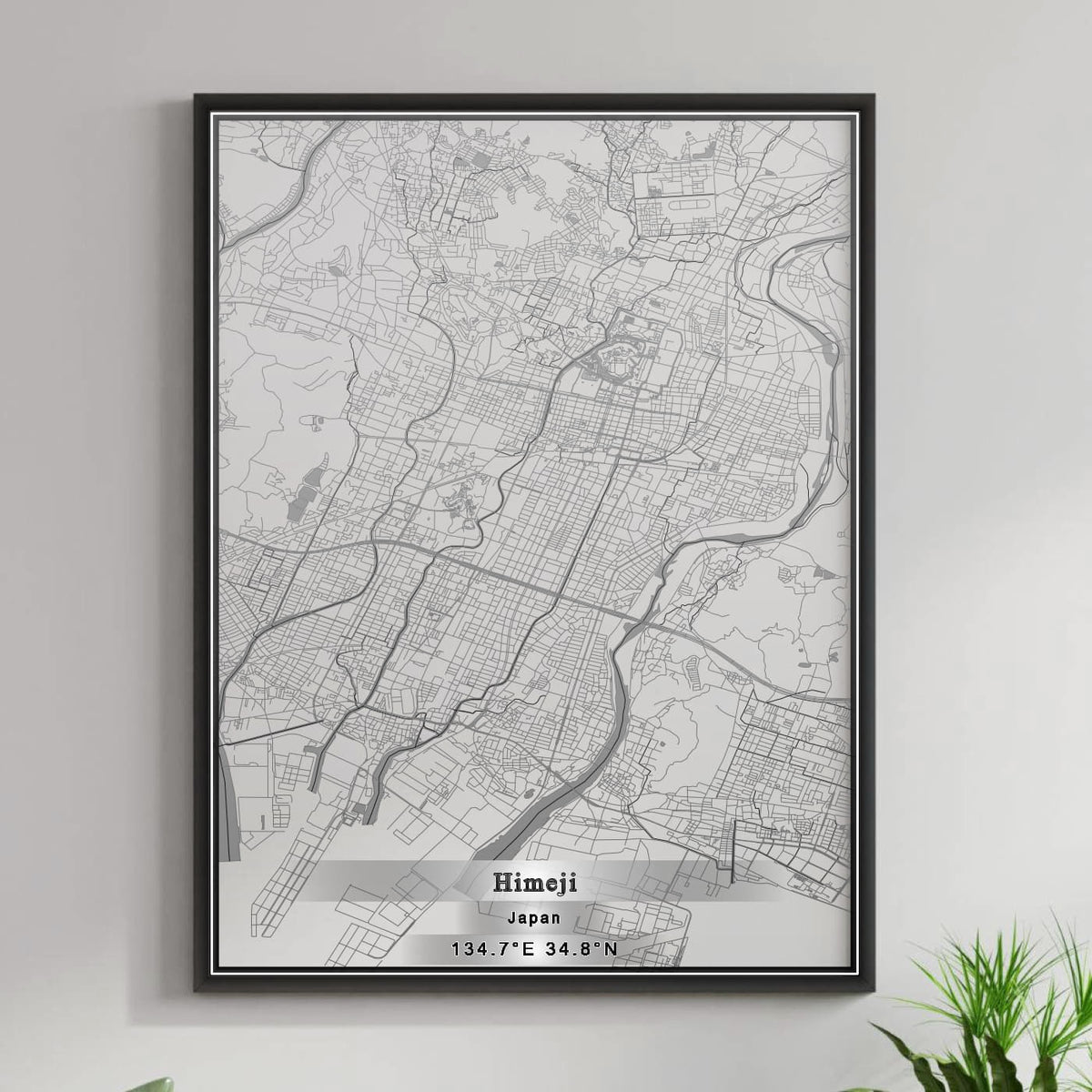 ROAD MAP OF HIMEJI, JAPAN BY MAPBAKES