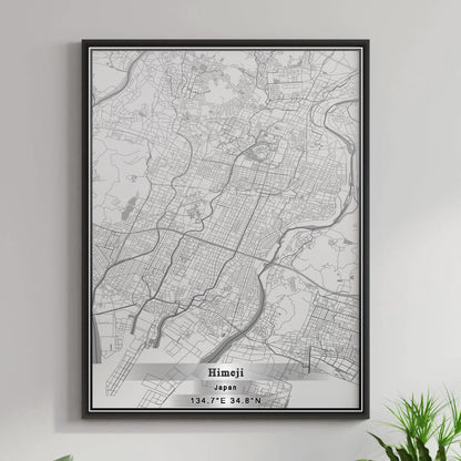 ROAD MAP OF HIMEJI, JAPAN BY MAPBAKES