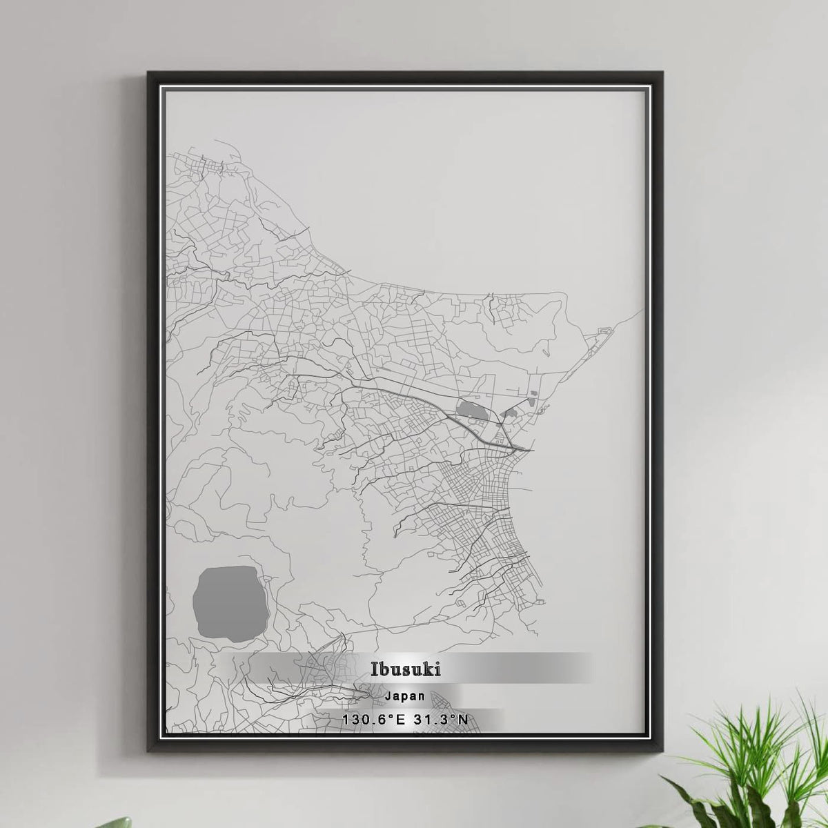 ROAD MAP OF IBUSUKI, JAPAN BY MAPBAKES