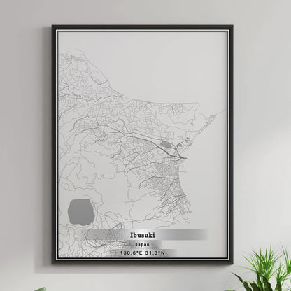 ROAD MAP OF IBUSUKI, JAPAN BY MAPBAKES