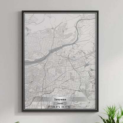 ROAD MAP OF INUYAMA, JAPAN BY MAPBAKES