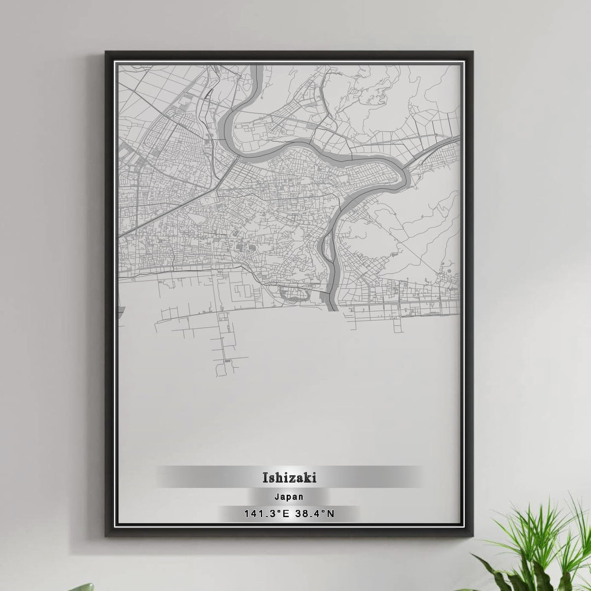 ROAD MAP OF ISHIZAKI, JAPAN BY MAPBAKES