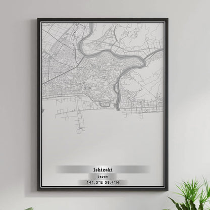 ROAD MAP OF ISHIZAKI, JAPAN BY MAPBAKES