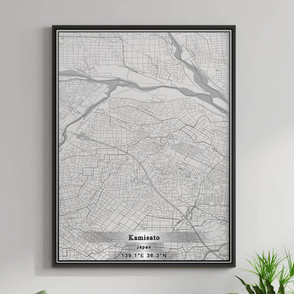 ROAD MAP OF KAMISATO, JAPAN BY MAPBAKES