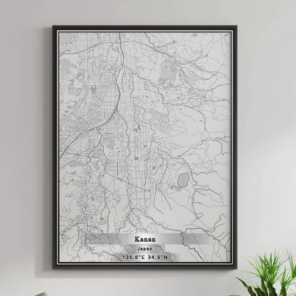 ROAD MAP OF KANAN, JAPAN BY MAPBAKES