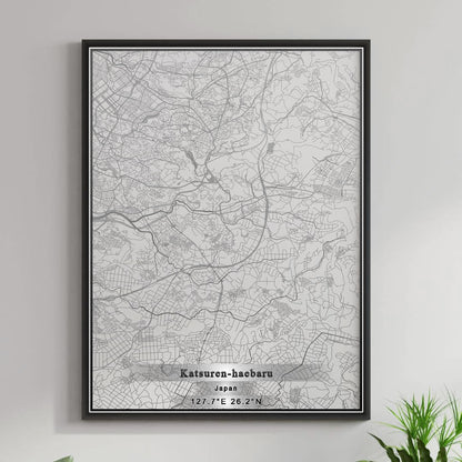 ROAD MAP OF KATSUREN HAEBARU, JAPAN BY MAPBAKES