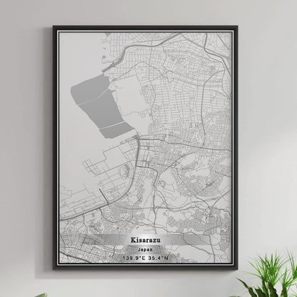 ROAD MAP OF KISARAZU, JAPAN BY MAPBAKES