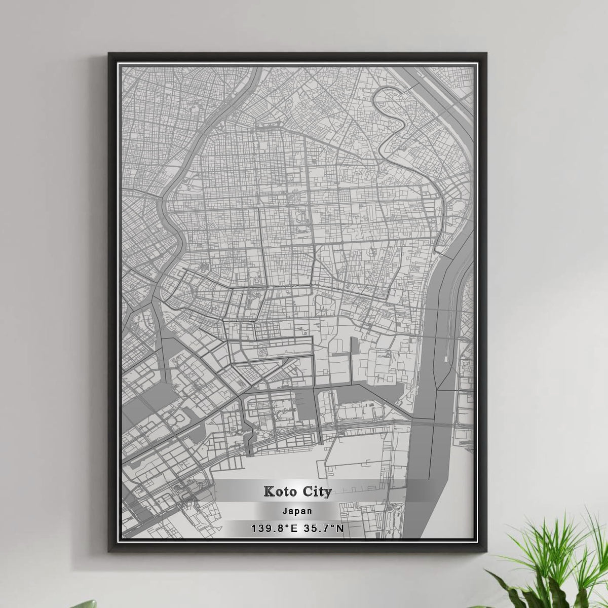 ROAD MAP OF KOTO CITY, JAPAN BY MAPBAKES