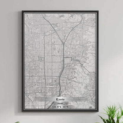 ROAD MAP OF KYOTO, JAPAN BY MAPBAKES
