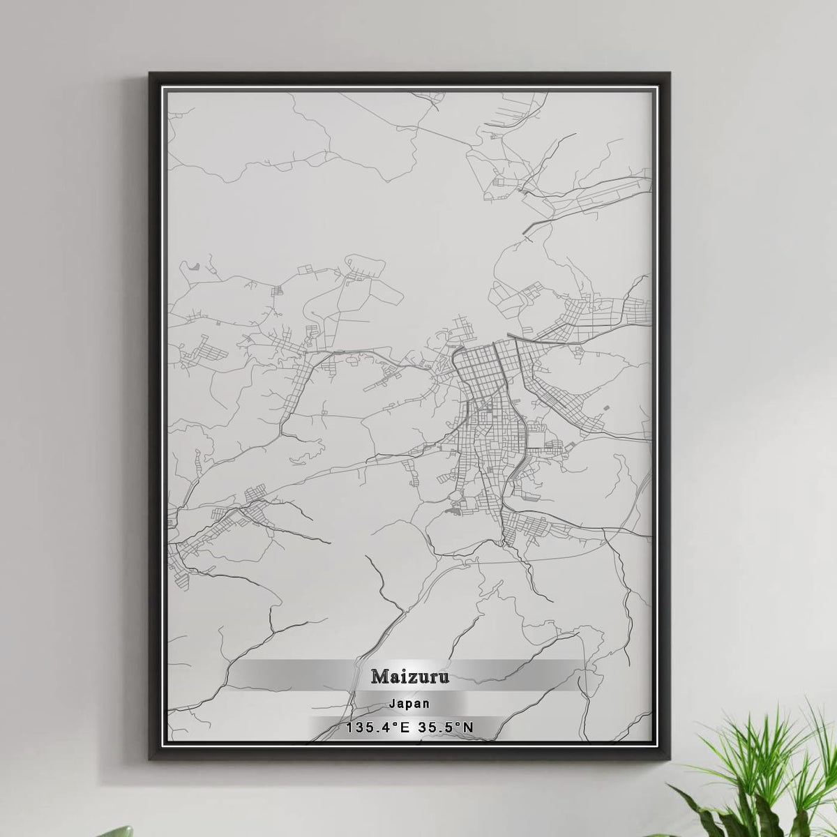 ROAD MAP OF MAIZURU, JAPAN BY MAPBAKES