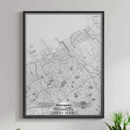 ROAD MAP OF MARUGAME, JAPAN BY MAPBAKES