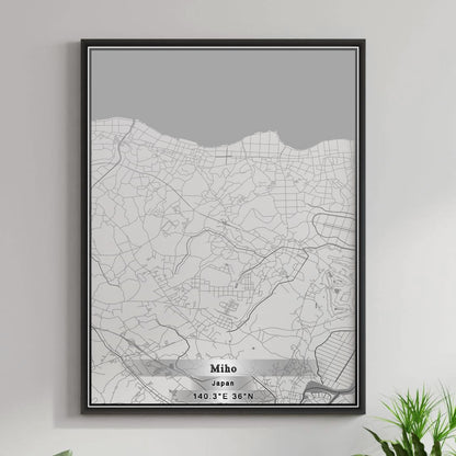 ROAD MAP OF MIHO, JAPAN BY MAPBAKES
