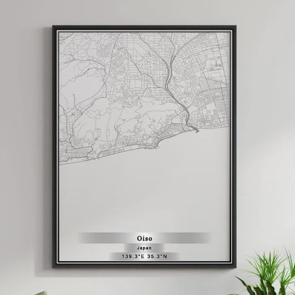 ROAD MAP OF OISO, JAPAN BY MAPBAKES