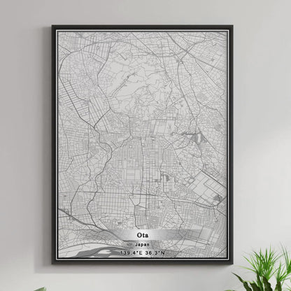 ROAD MAP OF OTA, JAPAN BY MAPBAKES