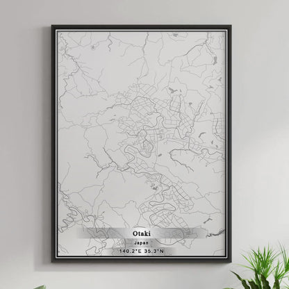 ROAD MAP OF OTAKI, JAPAN BY MAPBAKES