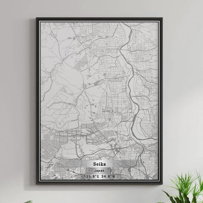 ROAD MAP OF SEIKA, JAPAN BY MAPBAKES