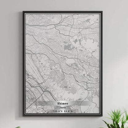 ROAD MAP OF SHIMEO, JAPAN BY MAPBAKES
