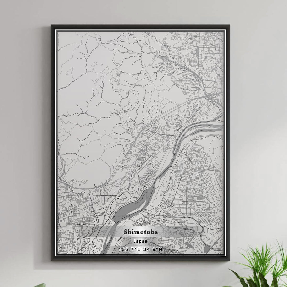 ROAD MAP OF SHIMOTOBA, JAPAN BY MAPBAKES