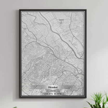 ROAD MAP OF SHINKAI, JAPAN BY MAPBAKES